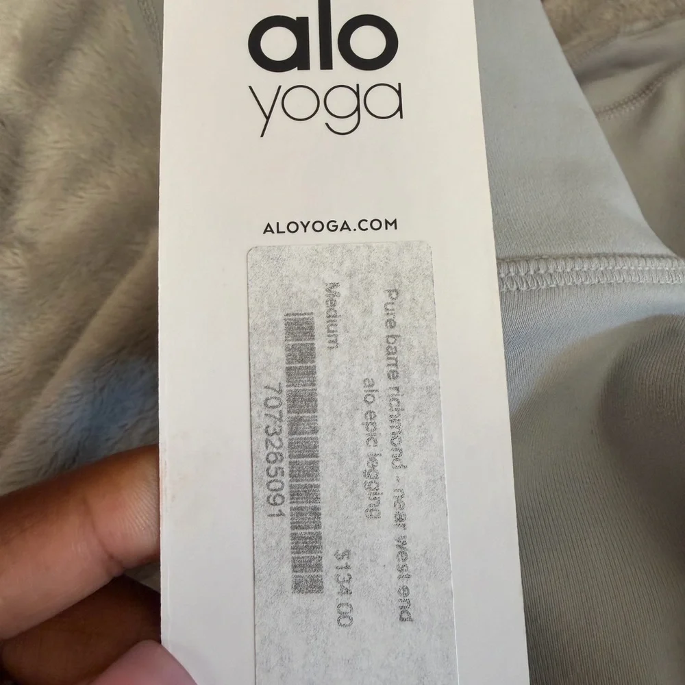 ALO Yoga High Waist Moto Leggings Alloy Light Grey Medium